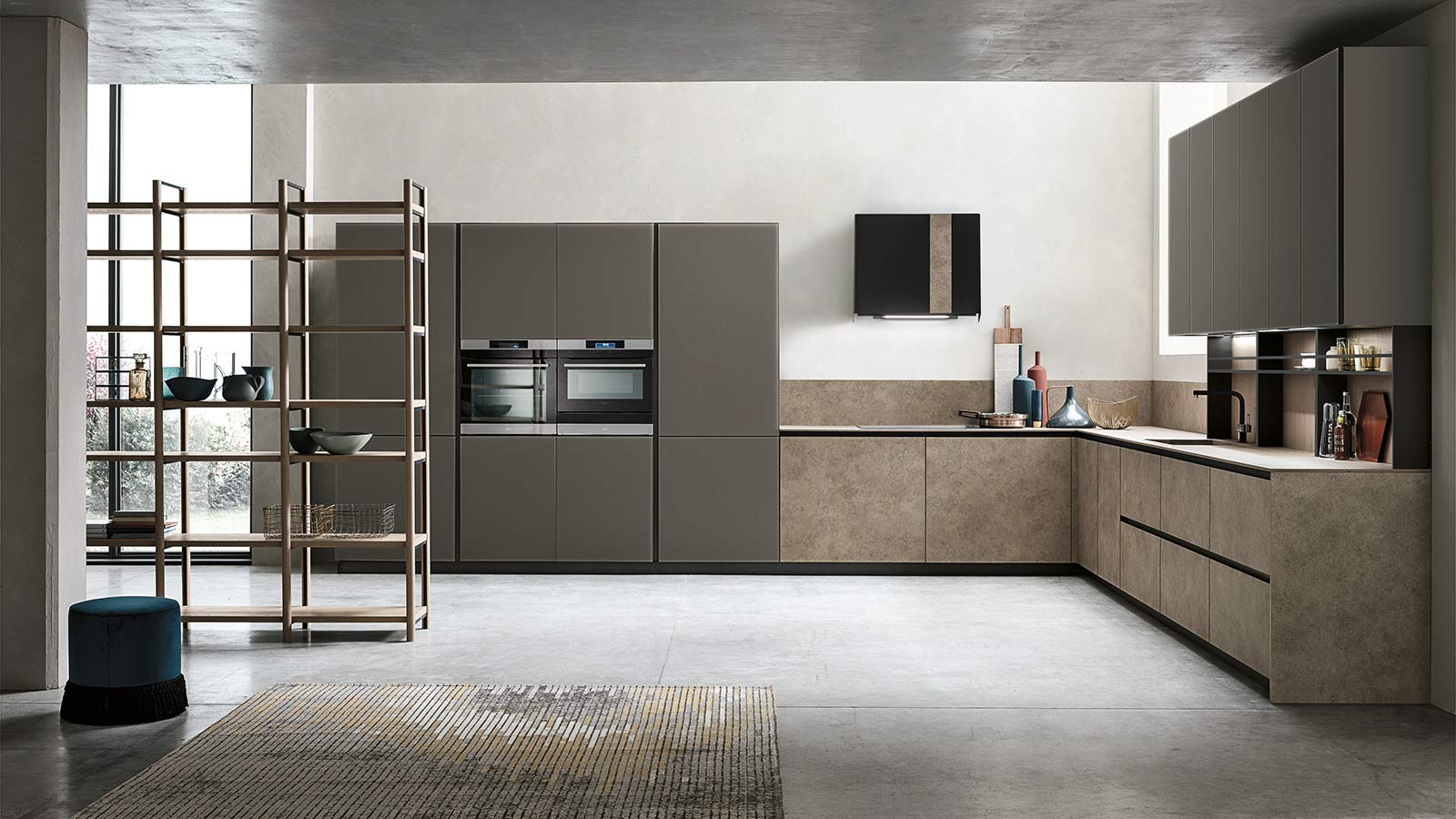 Cucina Stosa Moderna Aliant angolare beige