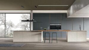 Cucina Stosa Moderna Aliant isola beige blu