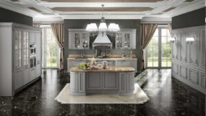 Cucina Stosa classica Dolcevita isola nera